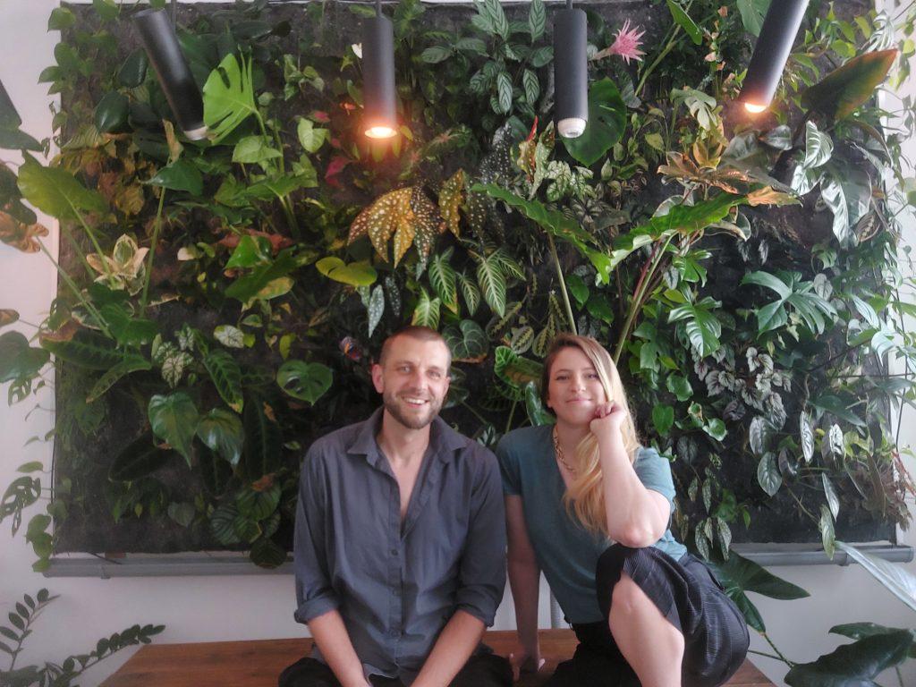 A couple builds a gorgeous DIY plant wall on a budget, in a tiny Berlin apartment